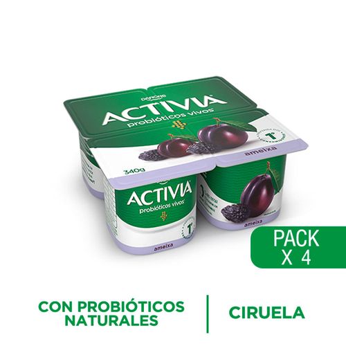 Yogur ACTIVIA ciruela 340 g