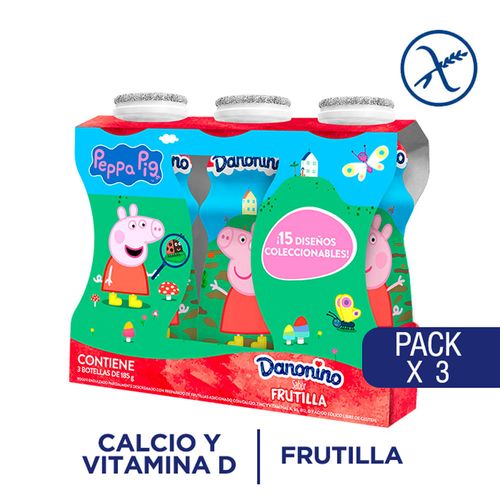 Pack DANONINO frutilla 555 g