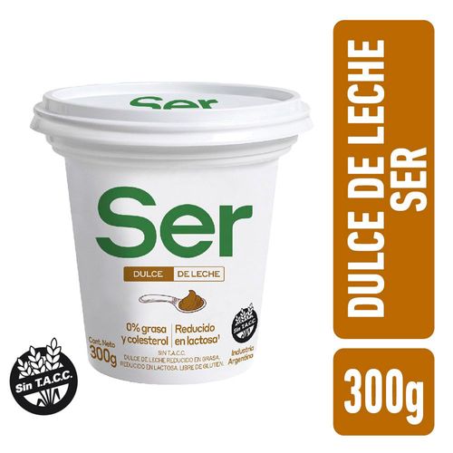 Dulce de leche SER 0 grasa reducido lactosa 300 g