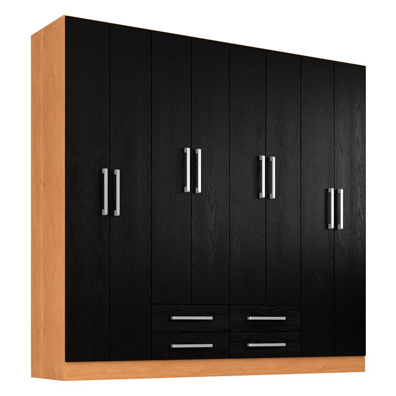 Ropero-Pop-8-Puertas-4-Cajones-179x174x37-cm-Canela-Negro-1