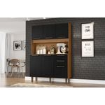 Kit-Pop-Cocina-6-Puertas-2-Cajones-Canela-Negro-0