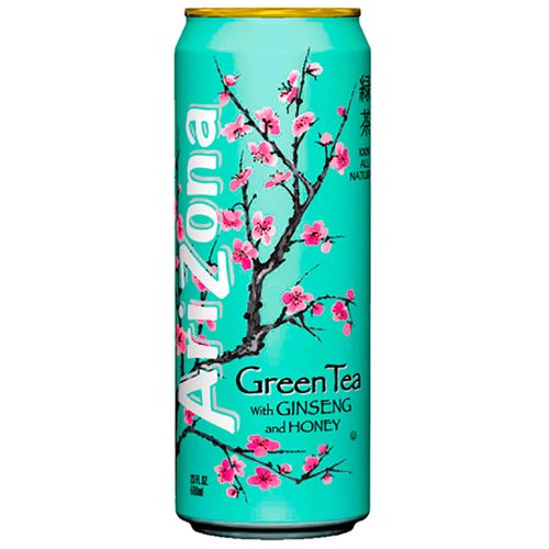 Bebida ice tea ARIZONA verde ginseng y miel 680 mL