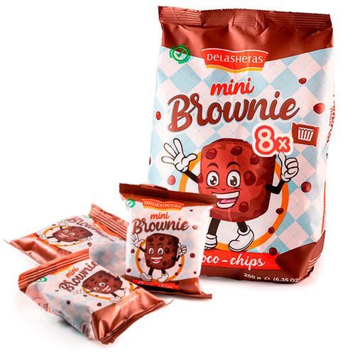 Magdalenas Brownie DE LAS HERAS 8 unidades 200 g