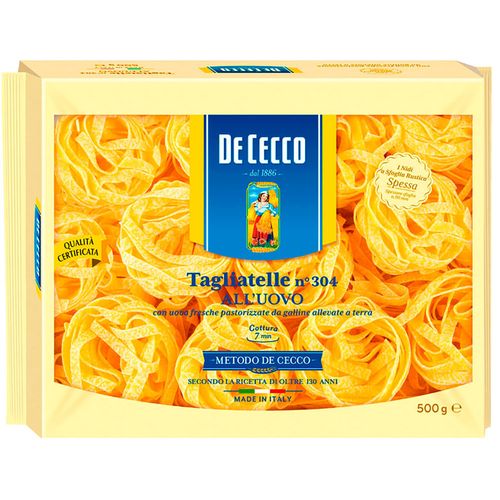 Fideos DE CECCO Taglierini All' Uovo 500 g