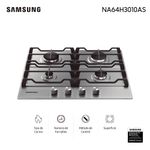 Anafe-SAMSUNG-Mod-San64H3010As-a-Gas-4-Hornallas-Inoxidable-1