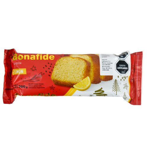 Budín BONAFIDE Limón 200 g