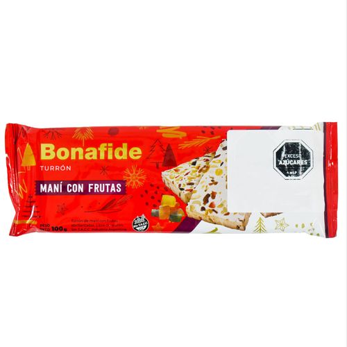 Turrón BONAFIDE Frutas Cremona 100 g