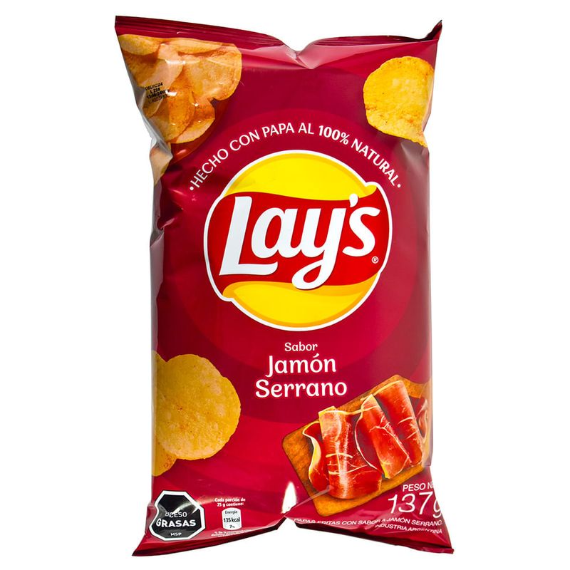 Papas-FRITAS LAY-S-Jamon-Serrano-137-g-0