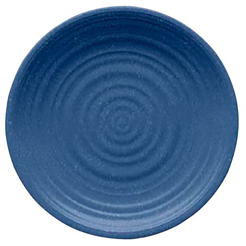 Plato llano melamina 26,7 cm azul mate