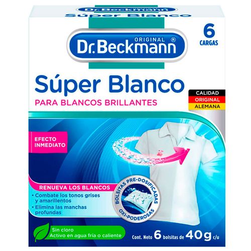 Blanqueador DR.BECKMANN bolsitas 6 un Cj.240 gr