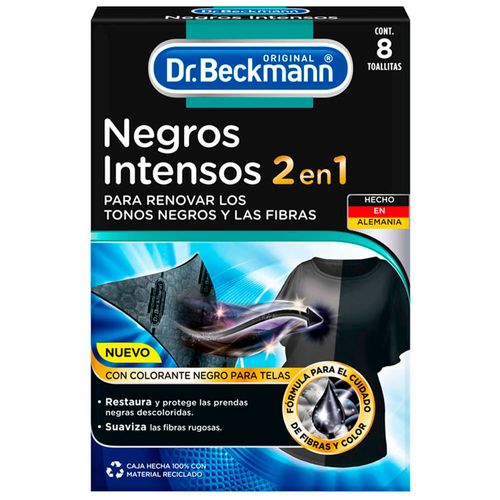 Toallitas Dr BECKMANN negros intensos 8 un.