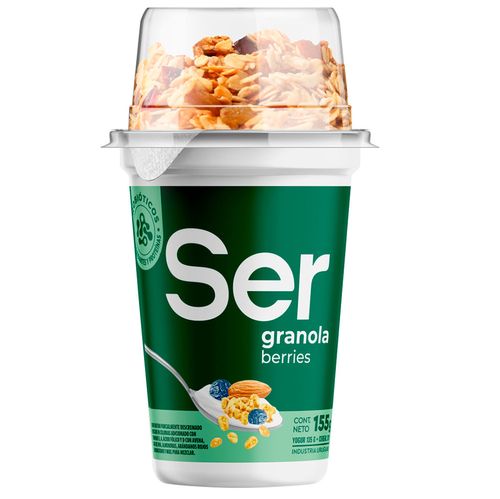 Yogur Ser granola berries 164 g