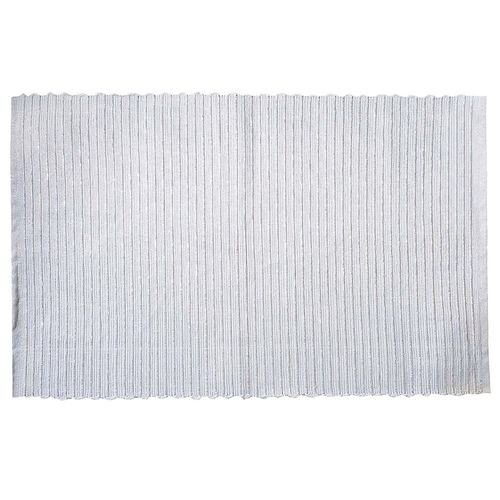 Individual 33 x 48 cm blanco con lurex plateado