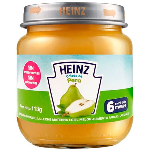 Alimento para bebé HEINZ colado de pera 113 g