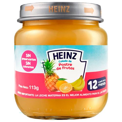 Alimento para bebé HEINZ postre de frutas 113 g