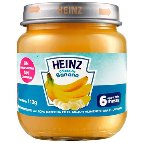 Alimento para bebé HEINZ colado de banana 113 g