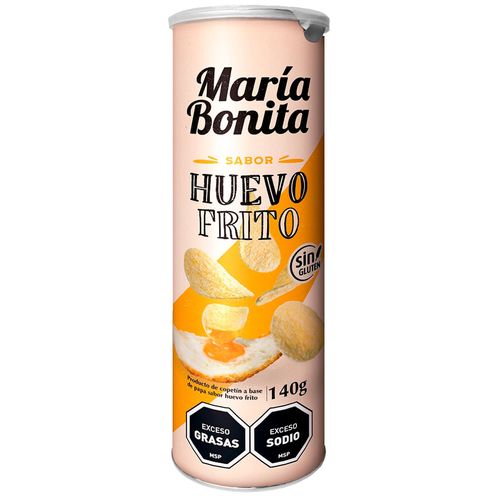 Papa frita MARIA BONITA huevo frito tubo 140 g