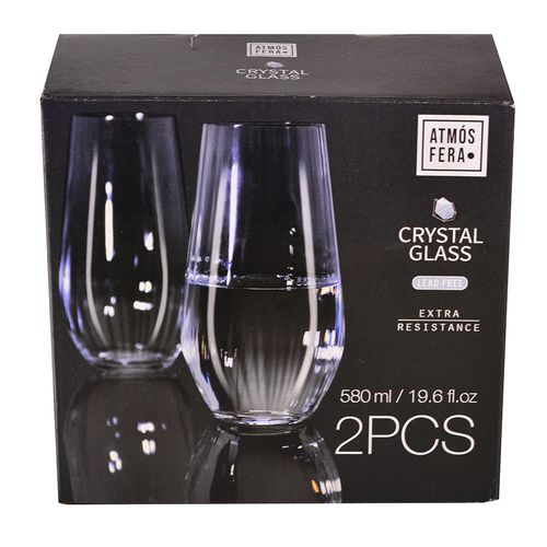 Set x 2 Vasos Cristal 580 ml