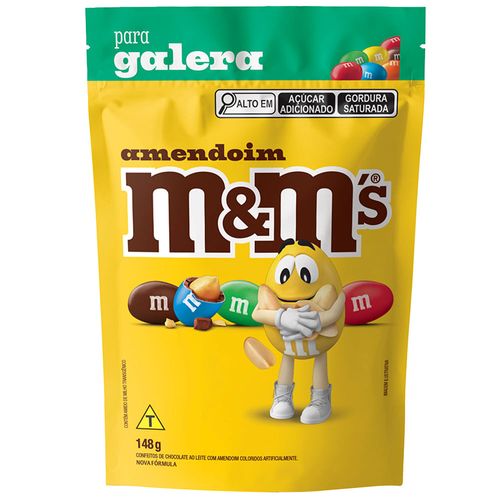 Confites chocolate M&M Peanut 148 g