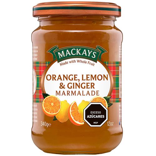 Mermelada MACKAYS orange, lemon y gonger 340 g