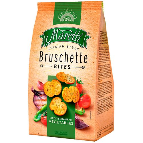 Tostadas mini MARETTI vegetales mediterráneos 140 g