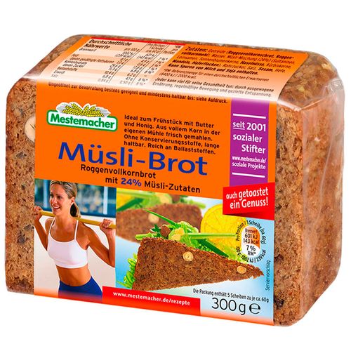 Pan integral cereales MESTEMACHER musli 300 g