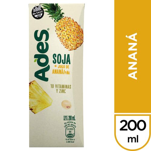 Jugo ADES ananá multivitamina 200 ml