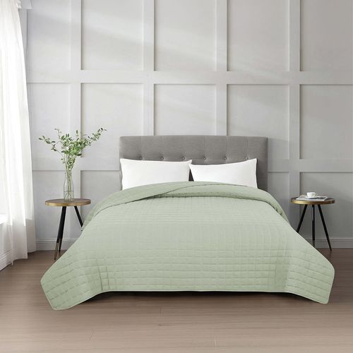 Cubrecama HOME King Size 220x250 cm Microfibra Verde