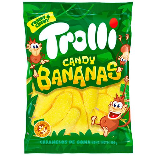 Gomitas gelatina TROLLI bananas 100g