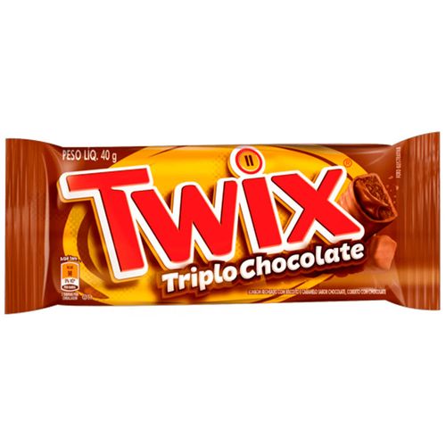 Chocolate TWIX triplo 40 g