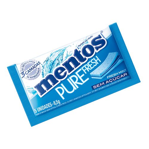 Chicles Mentos sin azúcar 3 Layer Freshmint