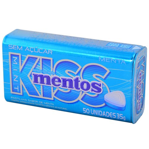 Pastillas MENTOS kiss sin azúcar menta 35 g