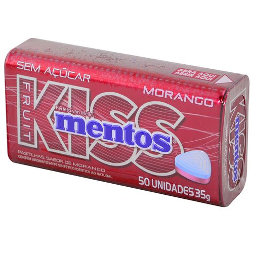 Pastillas MENTOS kiss sin azúcar fruta 35 g