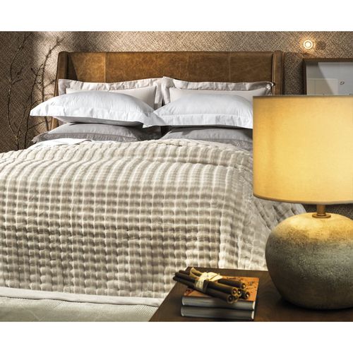 Manta Desert 1 plaza 180 x 240 cm beige porcelana