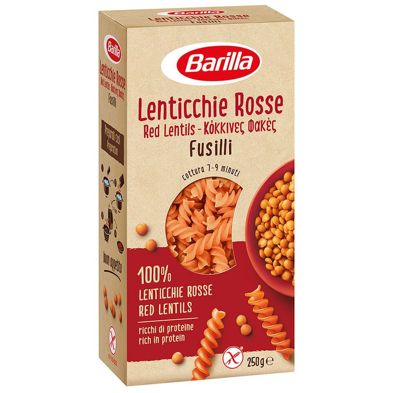 Fideos-fusilli-de-lenteja-roja-BARILLA-250-g-0