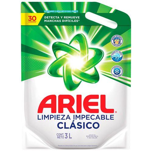 Detergente líquido ARIEL clásico 3 L