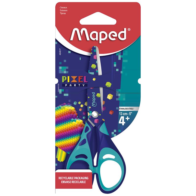 Tijera-MAPED-pixel-party-13-cm-0