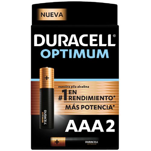 Pilas DURACELL Optimum AAA blister x2