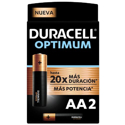 Pilas DURACELL Optimum AA blister x2