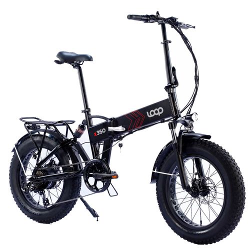 Bicicleta eléctrica LOOP X350 negra mate