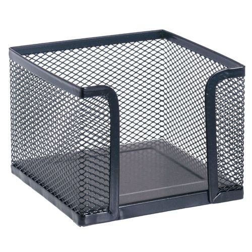 Portacubo de metal negro 9 x 9 x 6 cm