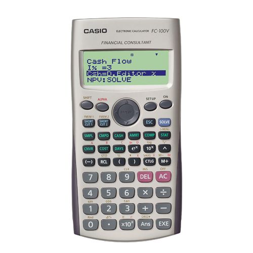 Calculadora financiera CASIO Mod. FC-100V