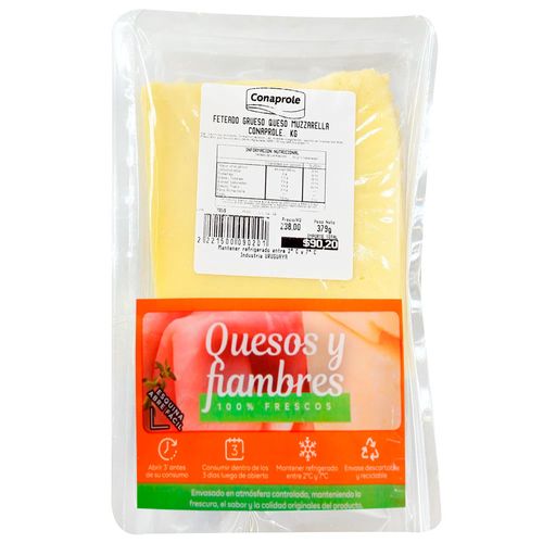 Feteado grueso queso muzzarella CONAPROLE x 50 g