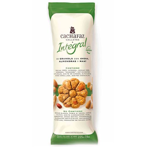 Galletita integral CACHAFAZ granola 225 g