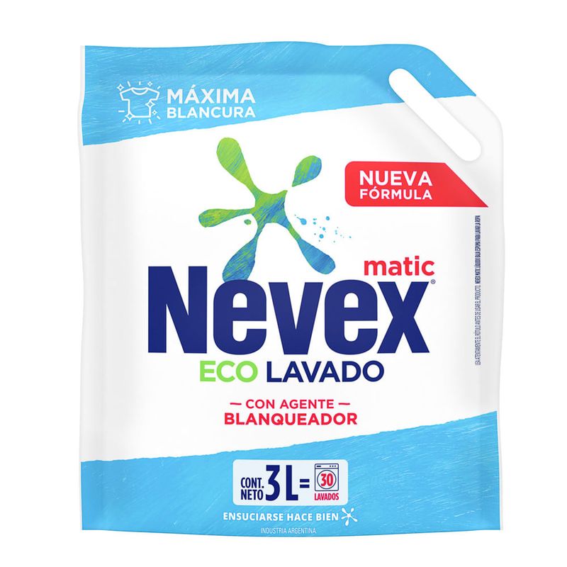Jabon-Liquido-Nevex-Matic-Multiaccion-doy-pack-3-L-1