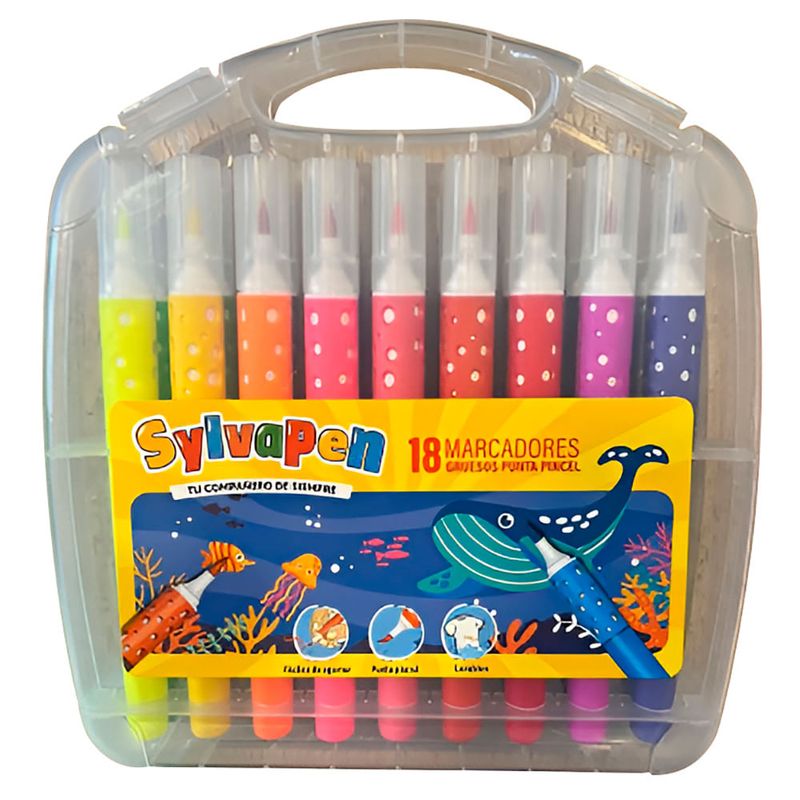 Marcadores-SYLVAPEN-Gruesos-Punta-Pincel-18-un-0