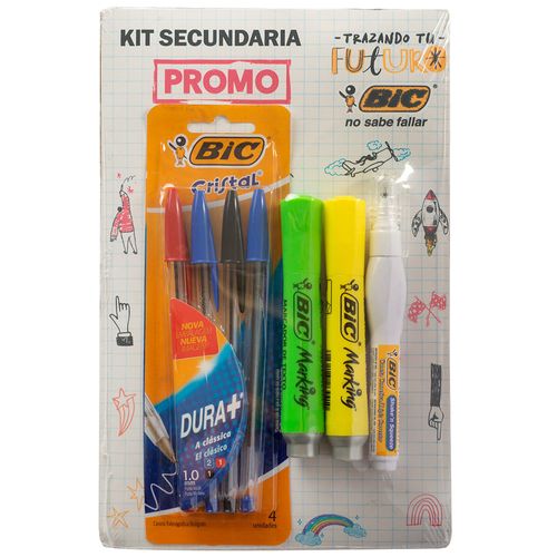 Pack BIC Corrector + Cris Surtida 4 un + Resaltador