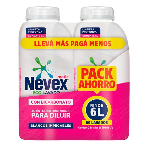 Pack x 2 Deter para diluír NEVEX con Bicarbonato