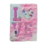 Cuaderno-a-5-lomo-tapa-peluche-Love-70-h-0