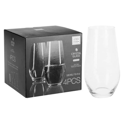 Set x 4 vasos 580 ml vidrio